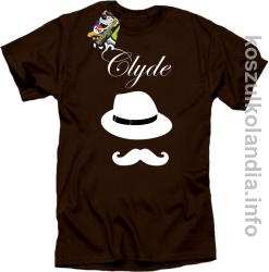 Clyde Retro - koszulka męska - brązowa