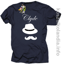 Clyde Retro - koszulka męska - granatowa