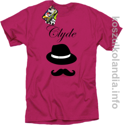 Clyde Retro - koszulka męska - fuksja