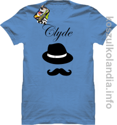 Clyde Retro - koszulka męska - niebieska
