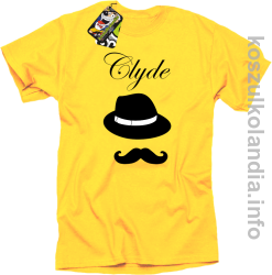 Clyde Retro - koszulka męska - żółta