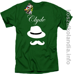 Clyde Retro - koszulka męska - zielona