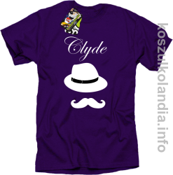 Clyde Retro - koszulka męska - fioletowa
