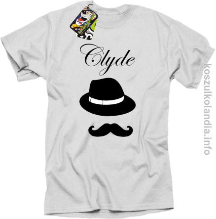 Clyde Retro - koszulka męska - biała