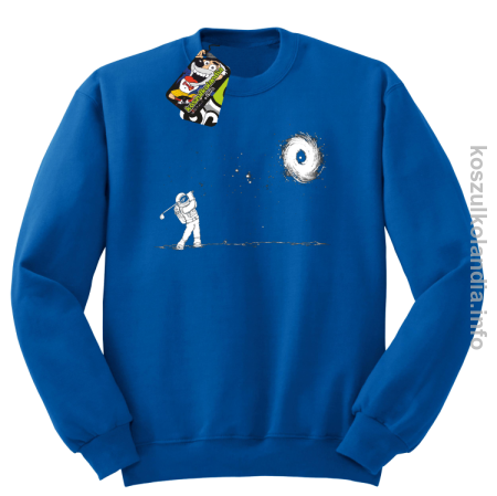 Astro Golfista na księżycu - Bluza męska standard bez kaptura