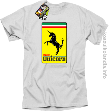 Unicorn Italia Parody Ferrari - koszulka męska 8