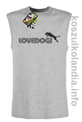 LoveDogs - Bezrękawnik męski melanż 