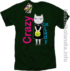 Crazy CAT Lady - Koszulka męska butelkowa 
