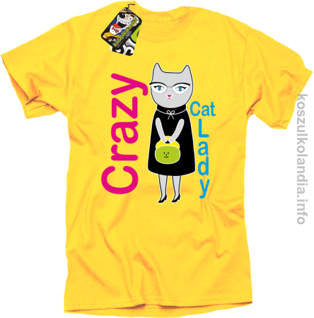 Crazy CAT Lady - Koszulka męska 