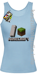 I love minecraft -  top damski - błękitna