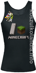 I love minecraft -  top damski - czarna