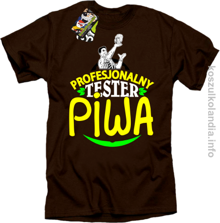 Profesjonalny Tester Piwa - koszulka męska