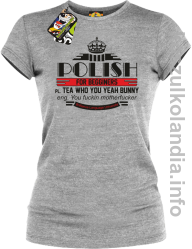 Polish for begginers Teas Who You Yeah Bunny - Koszulka damska melanż 