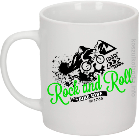 Rock & Roll Bike Ride est 1765 - Kubek ceramiczny biały 