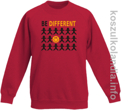 Be Different - bluza bez kaptura dziecięca  - czerwony