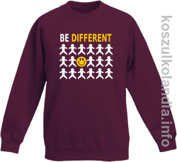 Be Different - bluza bez kaptura dziecięca  - burgund