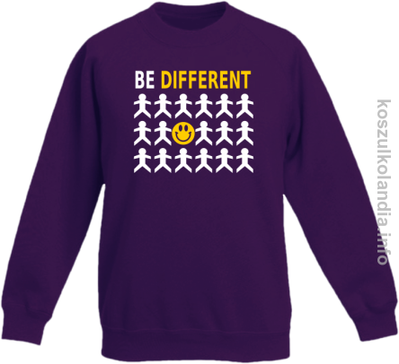 Be Different - bluza bez kaptura dziecięca  - fioletowy