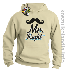 Mr Right - Bluza z kapturem - beżowa