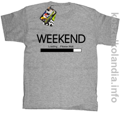Weekend PLEASE WAIT - koszulka dziecięca - melanż
