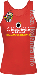 Co jest najdroższe w Seicento Reklamówka z Biedronki - top damski - czerwona