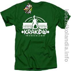 Kraków wonderland - Koszulka męska zielona  