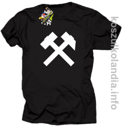 Symbol Pyrlik i Żelazko - Koszulka męska czarna 