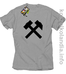 Symbol Pyrlik i Żelazko - Koszulka męska melanż 
