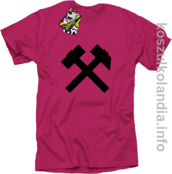 Symbol Pyrlik i Żelazko - Koszulka męska fuchsia 