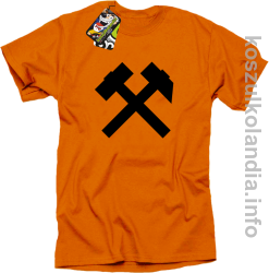 Symbol Pyrlik i Żelazko - Koszulka męska pomarańcz 