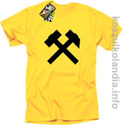 Symbol Pyrlik i Żelazko - Koszulka męska żółta 