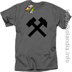 Symbol Pyrlik i Żelazko - Koszulka męska szara 