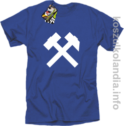 Symbol Pyrlik i Żelazko - Koszulka męska niebieska 