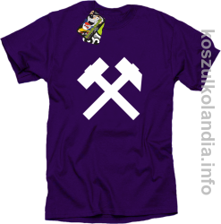 Symbol Pyrlik i Żelazko - Koszulka męska fiolet 
