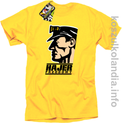 Hajer przodowy Face Lamp - Koszulka męska żółta 