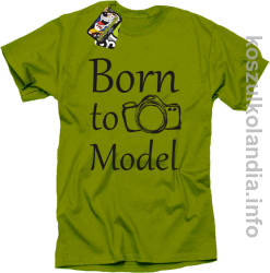 Born to model - koszulka męska - kiwi