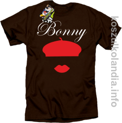 Bonny Retro - koszulka męska - brązowa
