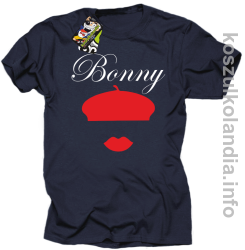 Bonny Retro - koszulka męska - granatowa