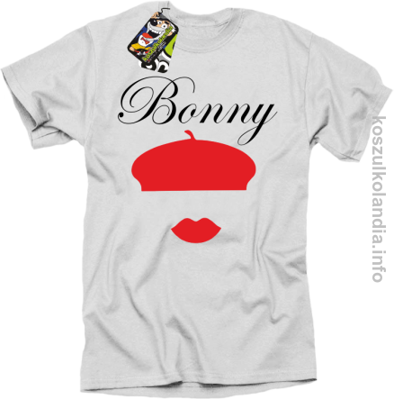 Bonny Retro - koszulka męska - biała