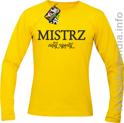 MISTRZ ciętej riposty - longsleeve - żółty