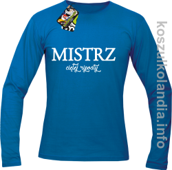 MISTRZ ciętej riposty - longsleeve - niebieski