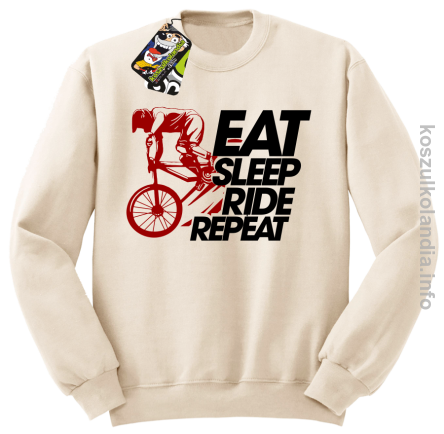 EAT SLEEP Ride Repeat beżowy
