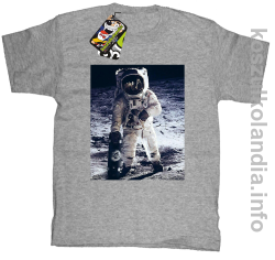 Kosmonauta z deskorolką - koszulka dziecięca melanż 