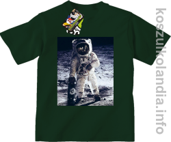 Kosmonauta z deskorolką - koszulka dziecięca butelkowa 