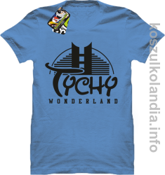 TYCHY Wonderland - Koszulki męskie - błękitna