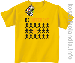 Be Different - koszulka dziecięca - żółta