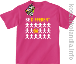 Be Different - koszulka dziecięca - fuksja