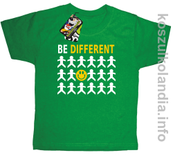 Be Different - koszulka dziecięca - zielona