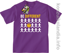 Be Different - koszulka dziecięca - fioletowa