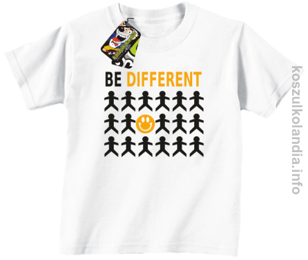 Be Different - koszulka dziecięca - biała