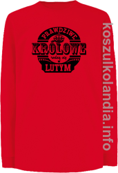 Prawdziwe królowe rodzą się w LUTYM - Longsleeve dziecięcy red